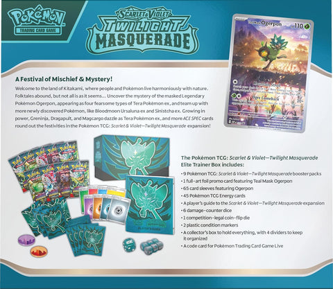 Pokémon TCG: Scarlet & Violet – Twilight Masquerade Elite Trainer Box