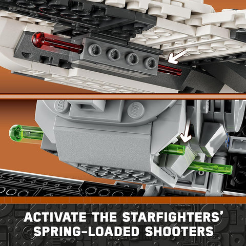 LEGO 75348 Star Wars Mandalorian Fang Fighter vs TIE Interceptor