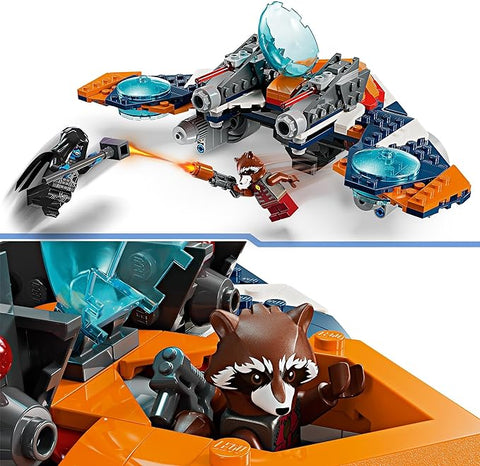 LEGO 76278 Marvel Rocket’s Warbird vs Ronan Buildable Super Hero Spaceship