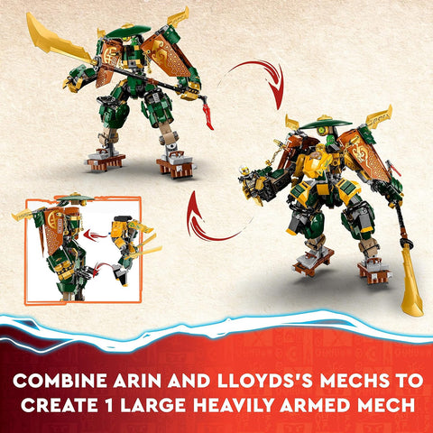 LEGO 71794 NINJAGO Lloyd and Arin's Ninja Team Mechs Set