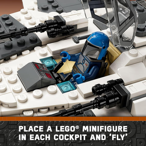 LEGO 75348 Star Wars Mandalorian Fang Fighter vs TIE Interceptor