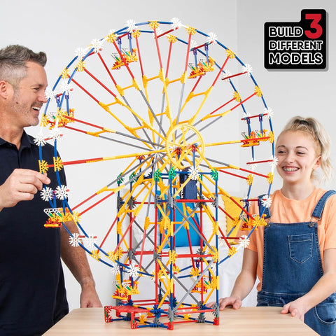 K’NEX Thrill Rides 3-in-1 Classic Amusement Park Building Set 17035