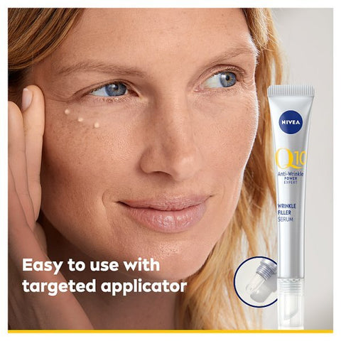 Nivea Q10 Wrinkle Filler Serum Anti Wrinkle Bioxifill Peptides Target Face Eye