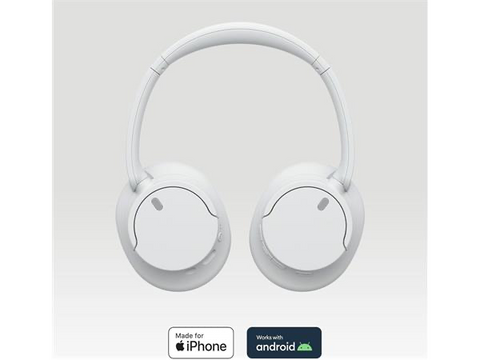 SONY WH-CH720N Wireless Bluetooth Noise-Cancelling Headphones - White | Damaged Packaging