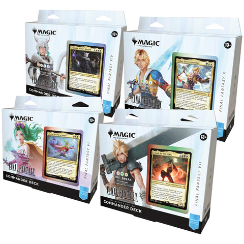 Magic The Gathering - Final Fantasy Collector Commander Deck Set of 4 