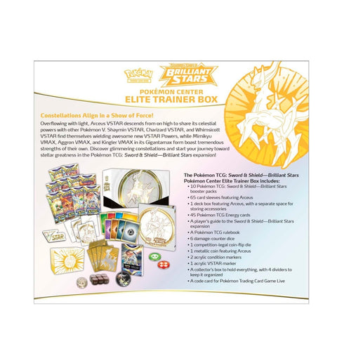 Pokémon Sword & Shield-Brilliant Stars Pokémon Center Exclusive ETB Elite Trainer Box