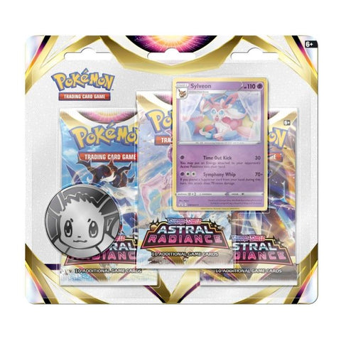 Pokemon - Sword and Shield Astral Radiance 3 Pack Blister Sylveon