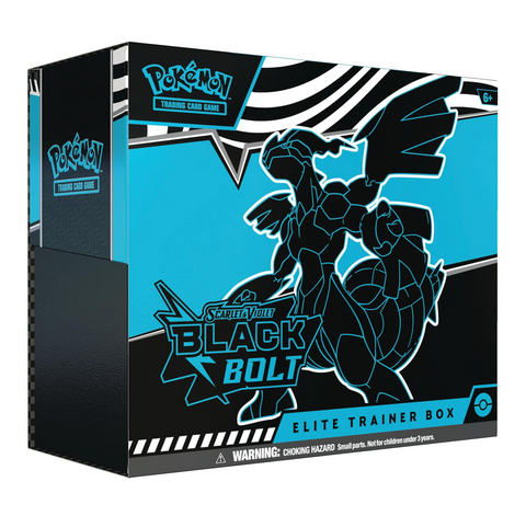Pokemon- Scarlet & Violet— Black Bolt Elite Trainer Box ETB