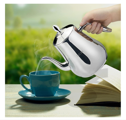 SANQIAHOME 54Oz (1.55 litres) 5-6 Cups 18/8 Stainless Steel Teapot | Clearance