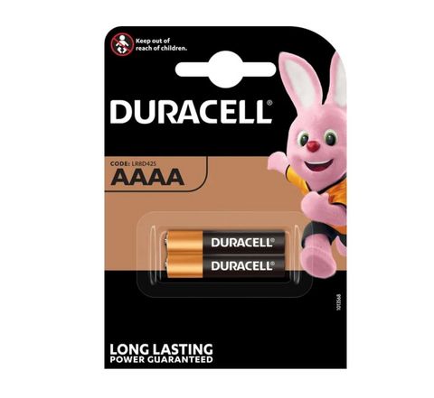Duracell Batteries Pack of 2: Ultra AAAA – 1.5 V – Alkaline Batteries AAAA