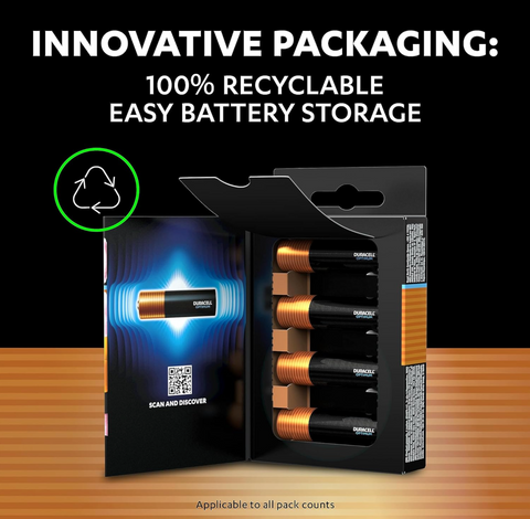 DURACELL Optimum AA Alkaline Batteries - Pack of 8