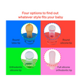 Baby Pacifiers 0-6M | Starter Kit | Silicone & Natural Rubber | Orthodontic & Teething Soothers | 4-Pack