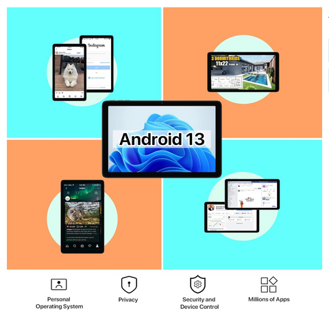 UMIDIGI 10.1 Inch TabletAndroid 13 Tablets, G2 Tab Tablet - Space Gray | Damaged Packaging