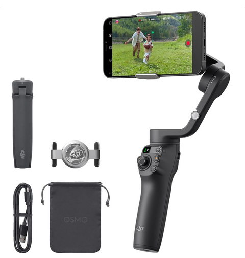DJI Osmo Mobile 6, 3-Axis Phone Gimbal, Object Tracking, Built-In Extension Rod