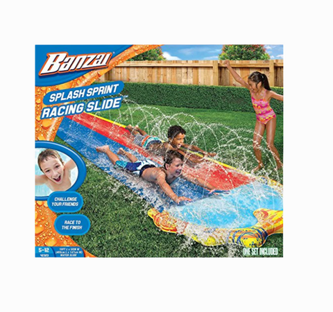 BANZAI 16ft Splash Sprint Racing Water Slide