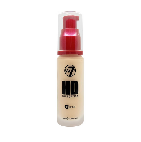 W7 HD Foundation Buff 30ml | Medium Coverage, 12H Matte Finish