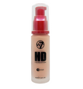 W7 HD Foundation Natural Beige 30ml | Medium Coverage, 12H Matte Finish