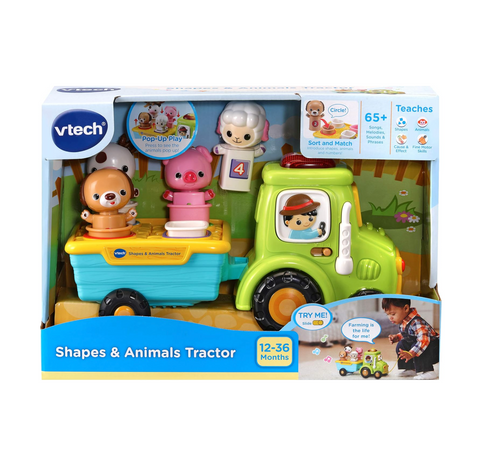 VTech Shapes & Animals Tractor Educational Learning Toy 12-36 Months