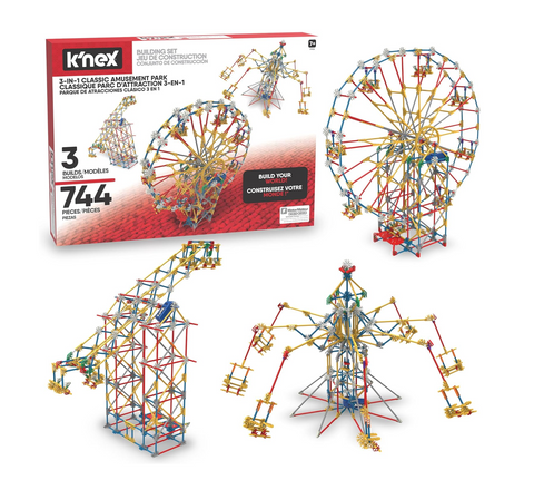 K’NEX Thrill Rides 3-in-1 Classic Amusement Park Building Set 17035