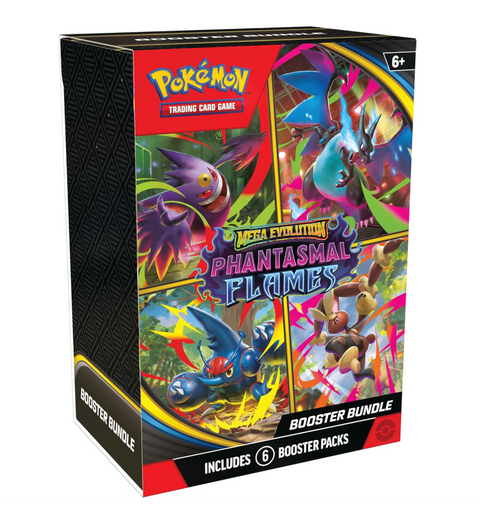 Pokemon TCG: Mega Evolution – Phantasmal Flames Booster Bundle (6 Booster Packs)