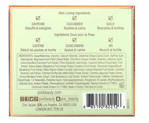 PIXI DetoxifEYE Depuffing Eye Patches | Hydrating Hydrogel Pads