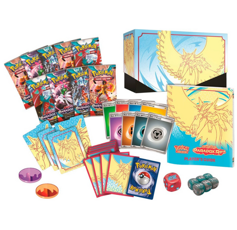 Pokemon Scarlet and Violet Paradox Rift Elite Trainer Box Roaring Moon