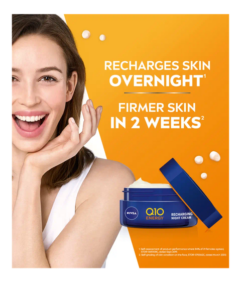 Nivea Q10 Energy Recharging Night Cream with Vitamin C 50ml