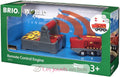 BRIO World Remote Control Train Engine 33213 – Battery-Powered Wooden Toy with Controller, Lights & Sound – Compatible with BRIO Railway for Ages 3+