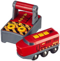 BRIO World Remote Control Train Engine 33213 – Battery-Powered Wooden Toy with Controller, Lights & Sound – Compatible with BRIO Railway for Ages 3+