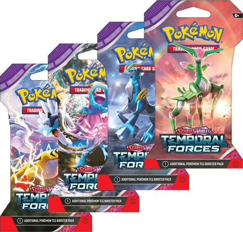 Pokemon TCG - Scarlet & Violet - Temporal Forces - Sleeved Booster Pack
