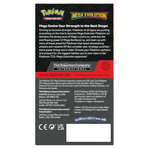 Pokemon TCG: Mega Evolution Half Booster Box (18 Packs)