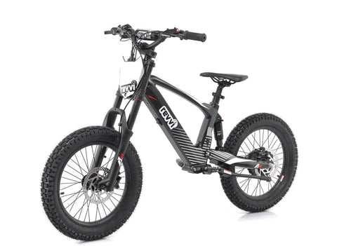 Revvi 18" Kids Electric Balance Bike – Black (Pre‑Order)