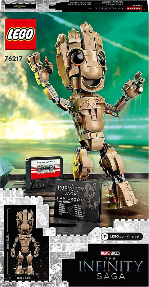 LEGO 76217 Marvel The Infinity Saga Marvel Guardians of the Galaxy 2 I am Groot Model | Damaged Packaging