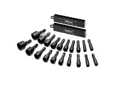 Tacklife - 20 Piece Power Nut Driver Bit Set