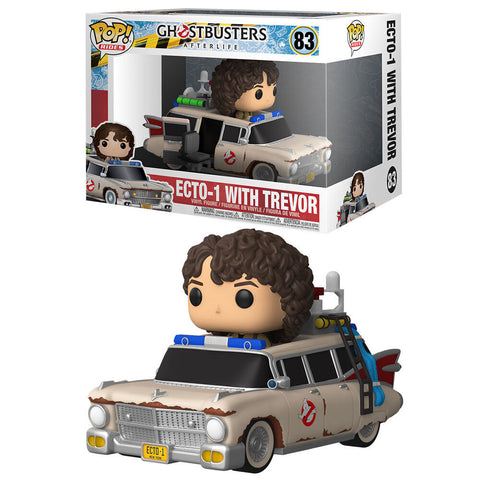 FUNKO POP! Rides - Ghostbusters AfterLife - ECTO-1 with Scissor Seat & With Trevor #83 | Damaged Packaging