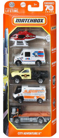 Matchbox MBX City Adventure II - 5 Car Set