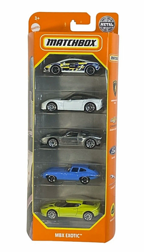 Matchbox Racing Set Matchbox | MBX Exotic 5 Car Set | Savvy Yes!