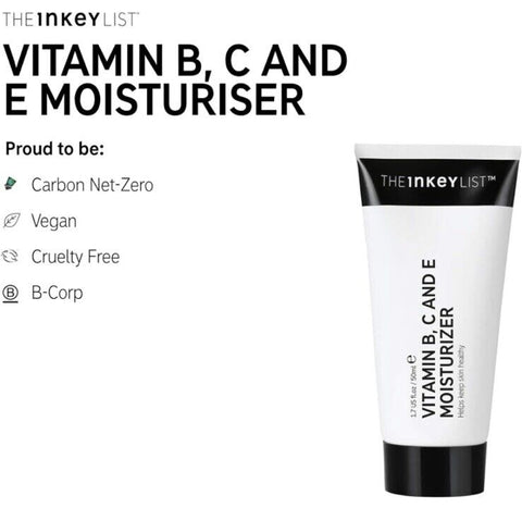 The INKEY List Vitamin B, C and E Moisturiser- 50ml