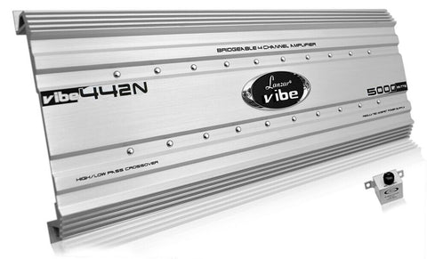 Lanzar VIBE442N Vibe 5000 Watts 4 Channel Mosfet Amplifier
