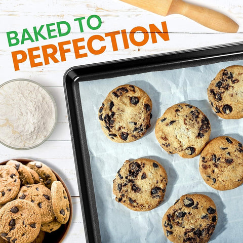 NutriChef Stylish Metallic Coating Non-stick Mega Bake Pan
