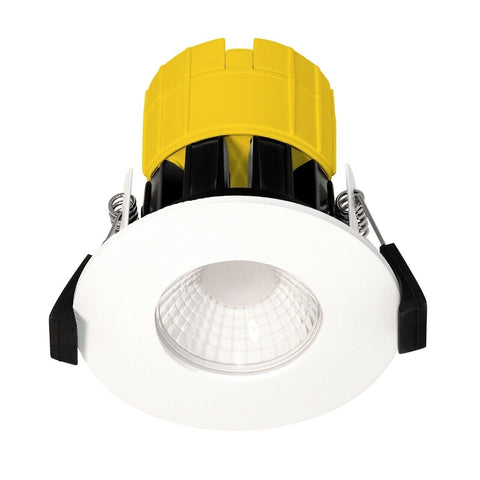 LUCECO FType Dim2Warm IP65 Fire Rated Fixed LED Downlight Recessed Ceiling 6W Bathroom 480lm | Clearance