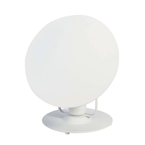 GoodHome Kiranat Matt White IP20 E27 10W Metal Table Light | Clearance