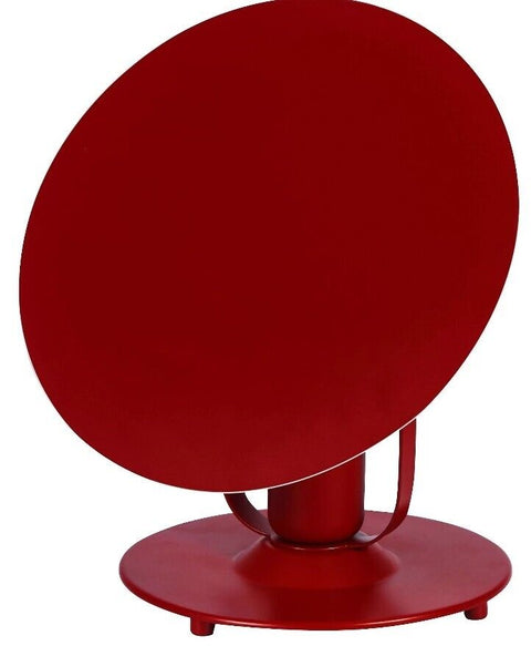 GoodHome Kiranat Matt Red IP20 E27 10W Metal Table Light | Clearance