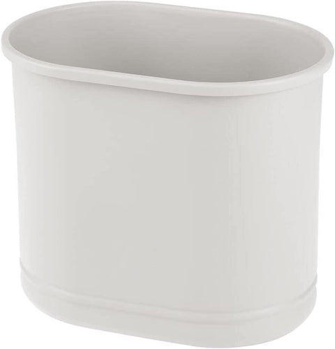 mDesign Waste Collector Bin Metal Smart Basket Paper Rubbish Small