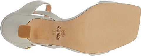 Fred de la Bretoniere Off-White Leather Sandals – FRS1191 for Women