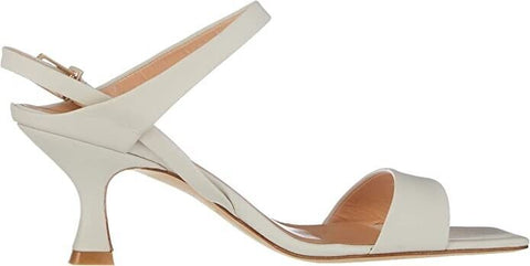 Fred de la Bretoniere Off-White Leather Sandals – FRS1191 for Women