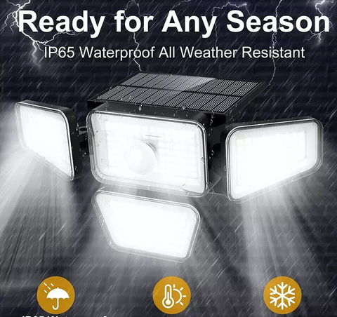 Solar Security Lights Outdoor, 270 LED Solar Motion Sensor Lights