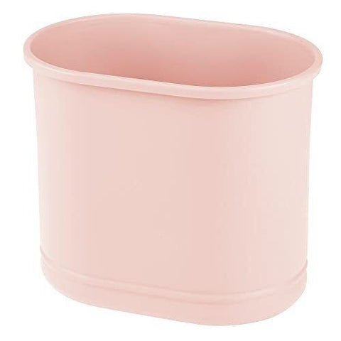 mDesign Waste Collector Bin Metal Smart Basket Paper Rubbish Small