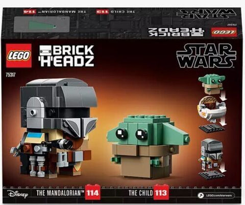 LEGO 75317 Star Wars BrickHeadz Star Wars The Mandalorian &amp; The Child | Damaged Packaging