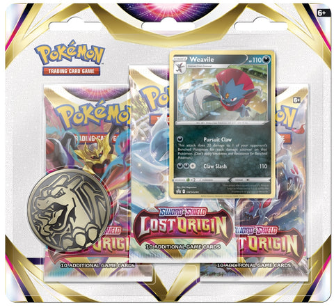 Pokemon Sword & Shield Lost Origin 3 Pack Blister